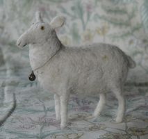 needle felted sheep