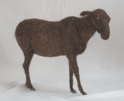 needle felted elk