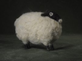 needle felted sheep